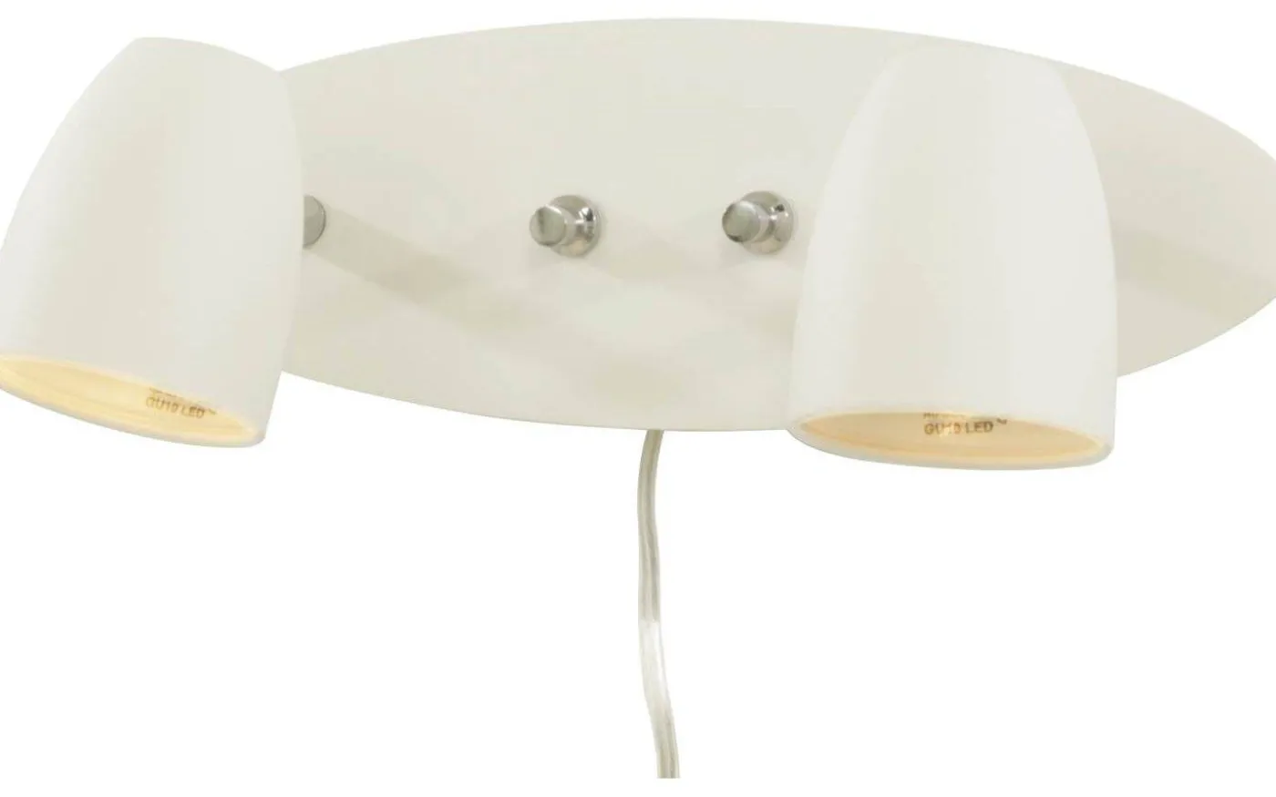 Sandnes Vägglampa Dubbel 32cm Vit