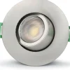 Sanna 230V Spotlight 3000/4000K 6W Borstad Stål IP65