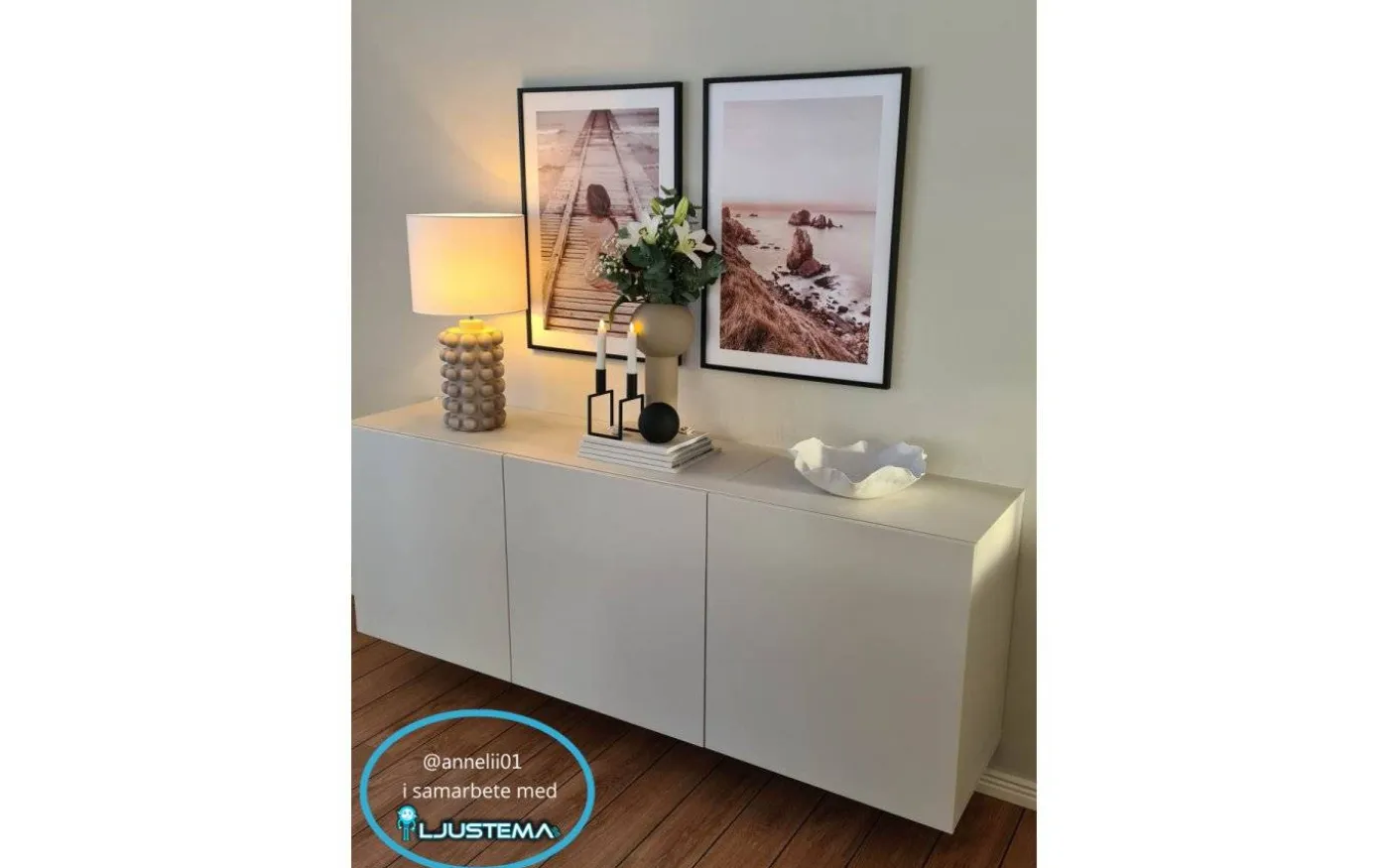 Sara Classic Lampskärm Ø30cm Franza Vit