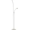 Sarrione Golvlampa 180cm LED 3000K 2,8+17W Matt Nickel