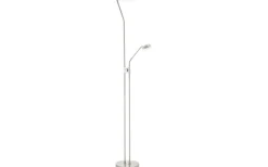 Sarrione Golvlampa 180cm LED 3000K 2,8+17W Matt Nickel