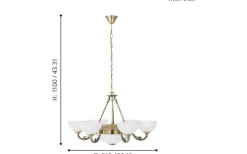 Savoy Takkrona 74cm 6L Brons