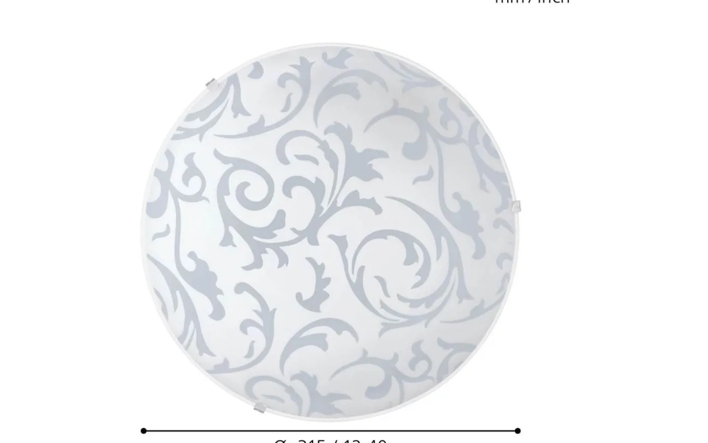 Scalea Plafond 31,5cm Vit