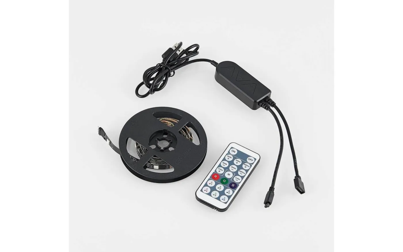Screen LED-remsa för 21” skärm 1,2m RGB Komplett Kit USB Svart