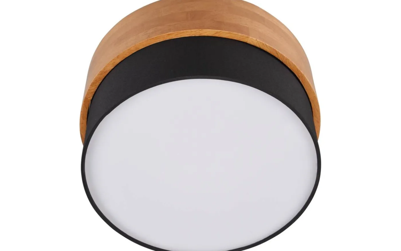 Seasons Plafond 30cm E14 svart/trä