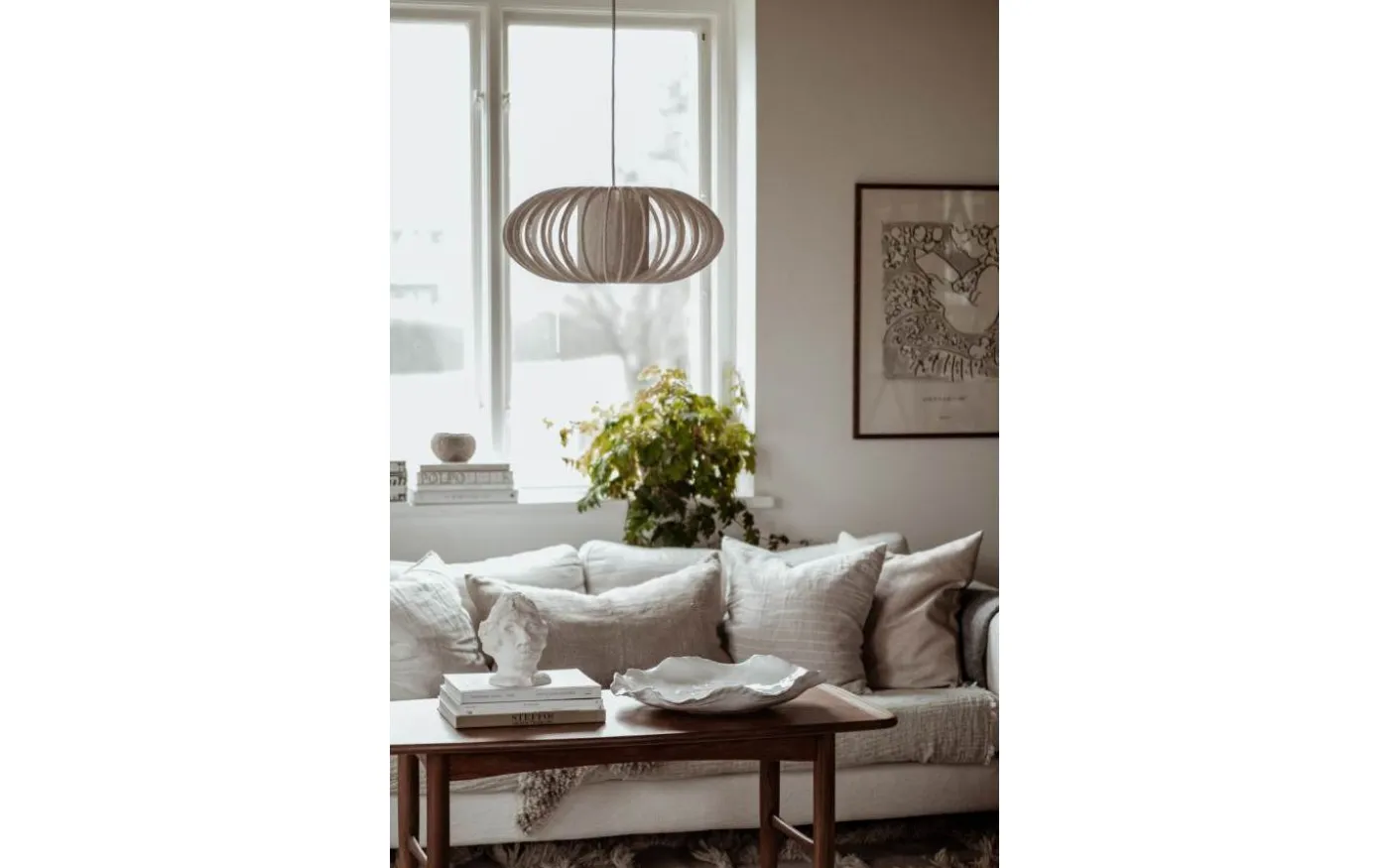 Selma Takskärm Ø45cm Beige