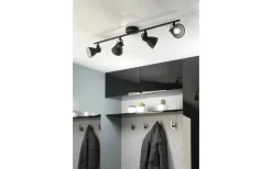 Seras Takspotlight 77cm GU10 LED 3000K 4x3W Svart
