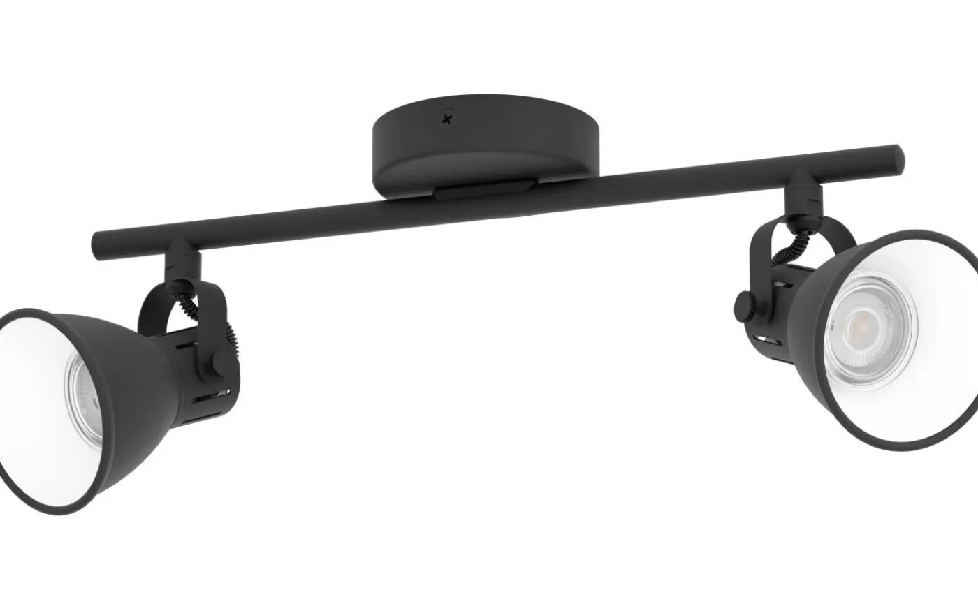 Seras Takspotlight 37cm GU10 LED 3000K 2x3W Svart