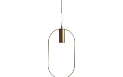 Shape Oval Pendel Guld