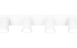 Sharp Spotlight 4-delad GU10 matt vit/guld