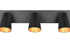 Sharp Spotlight 3-delad GU10 matt svart/guld