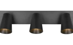 Sharp Spotlight 3-delad GU10 matt svart/guld