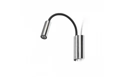 Show Vägglampa Svart/Krom LED 3W 3000K