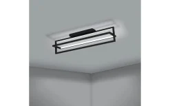 Siberia Plafond 78cm LED 3000-6500K 34W med Fjärrkontroll Svart