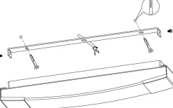 Siderno Vägglampa 58cm LED 4000K 16W Krom IP44