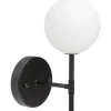 Sigma Vägglampa 25cm Svart/Opal