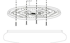 Sileras Plafond 60cm LED 2700-6500K 35W med Fjärrkontroll Vit
