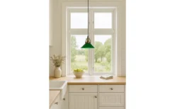 Skomakare Fönsterlampa 20cm Antik/Grön