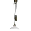 Skomakare Hisslampa 37cm E27 Antik/Vit