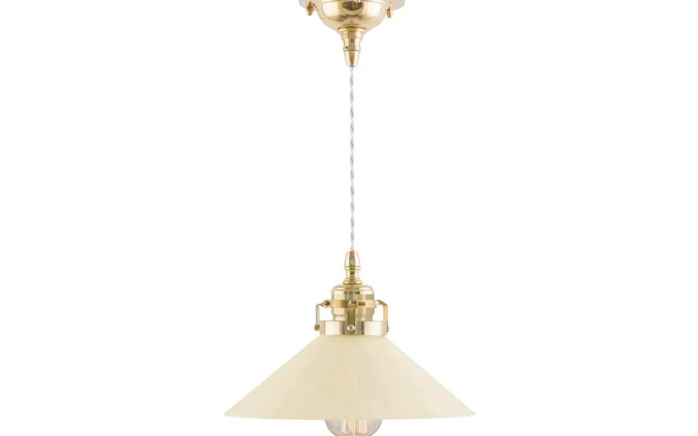 Skomakarskärm 60/250 - Benvitt överfångsglas