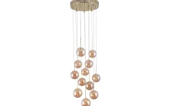 Skyfall Taklampa 30cm 12xG4 Mässing/Amber