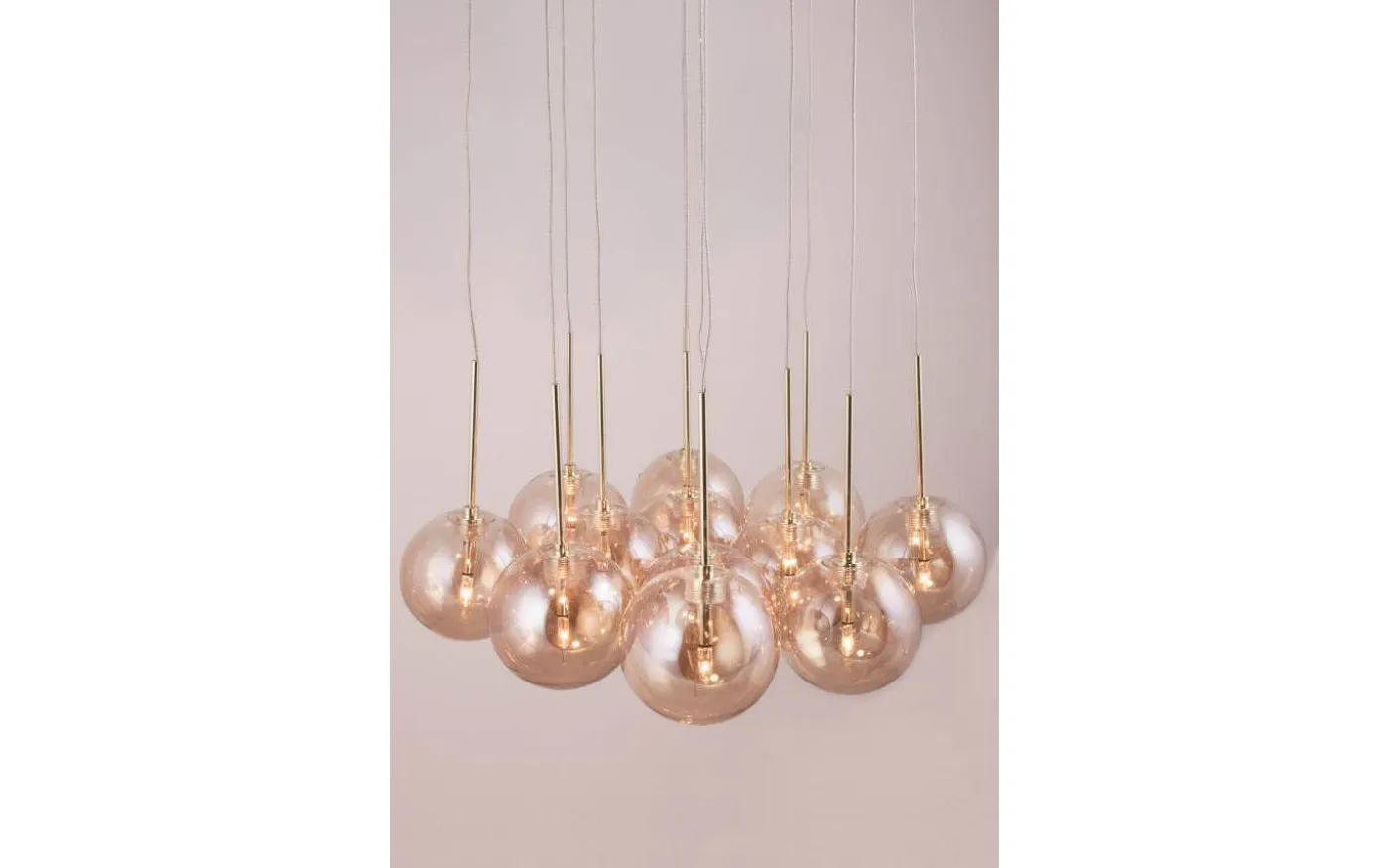 Skyfall Taklampa 30cm 12xG4 Mässing/Amber