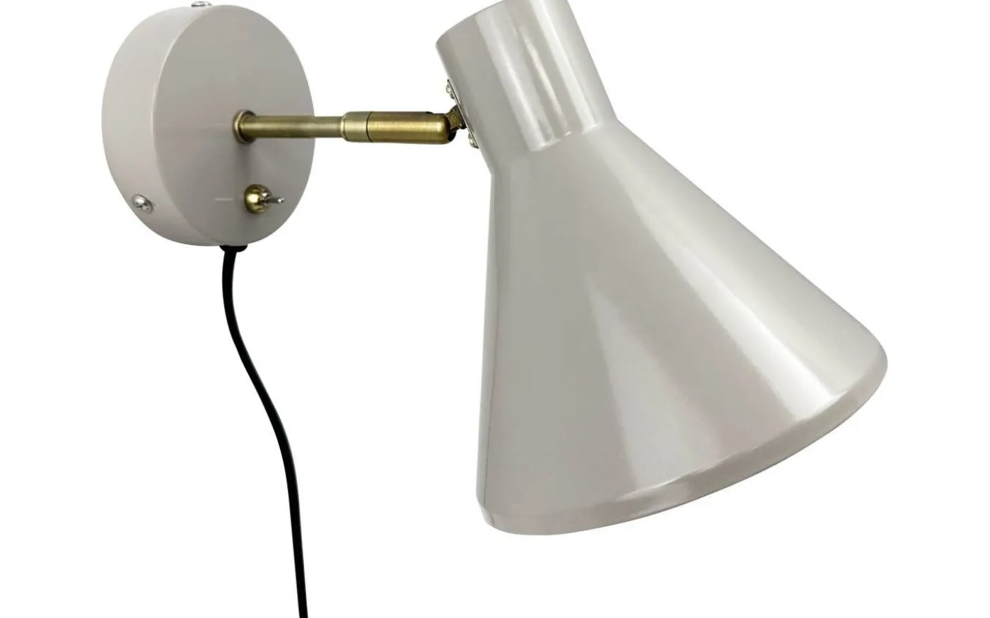 Sleep Vägglampa Blank Beige/Antikmässing