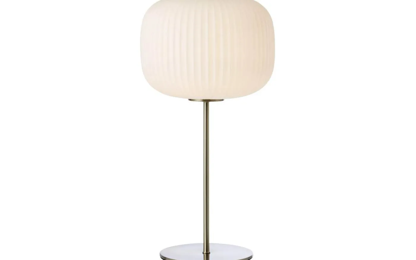 Sober Bordslampa 50cm Vit/Satinnickel