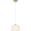 Sober Taklampa 25cm Opal/Mässing