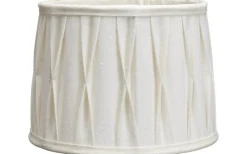 Sofia Lampskärm Ø40cm Plissé Stygn Offwhite