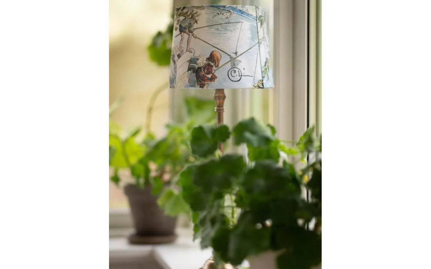 Sofia Lampskärm Kräftfångst Ø25cm Beige