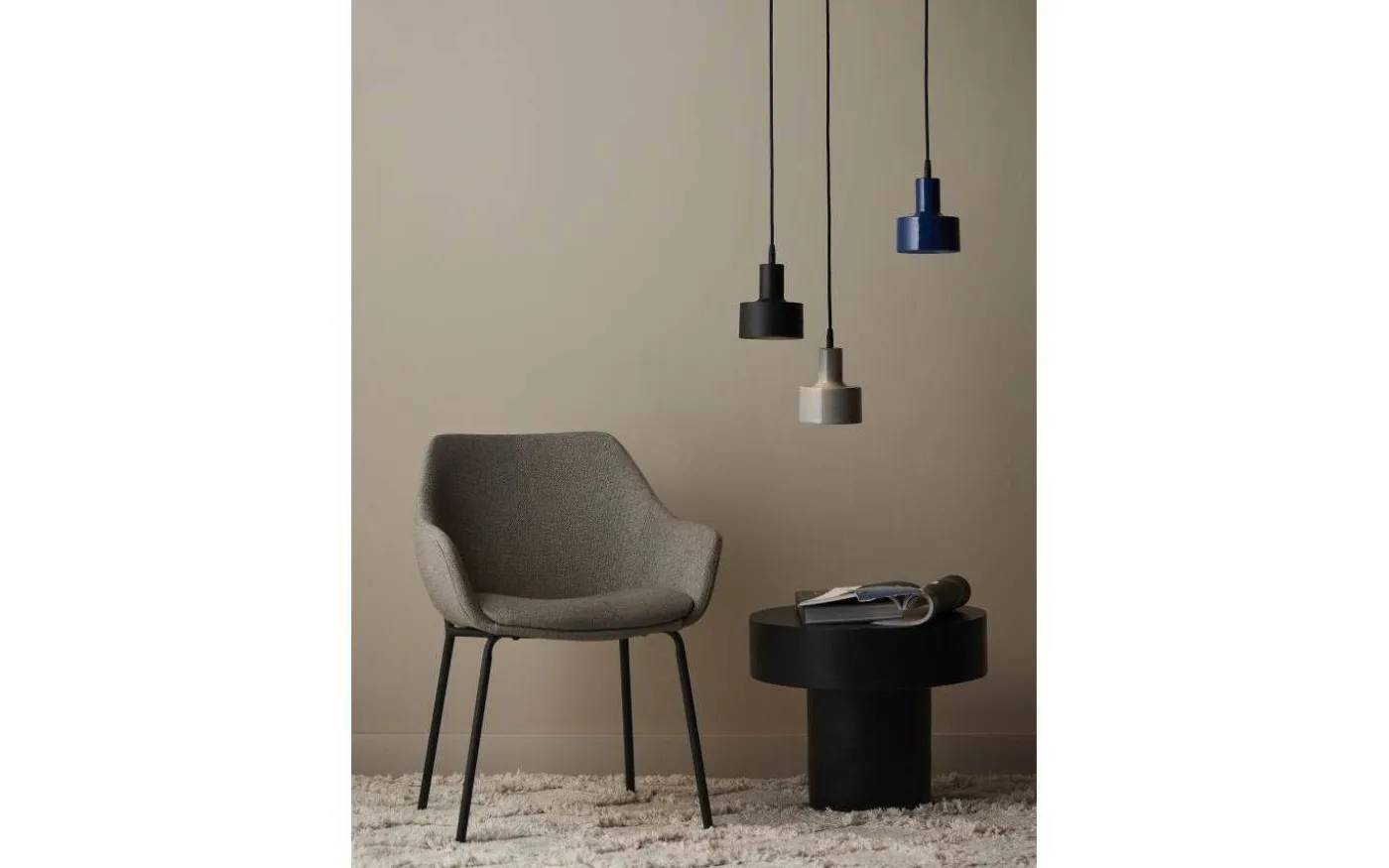 Solo Fönsterlampa 13cm Blank Grå