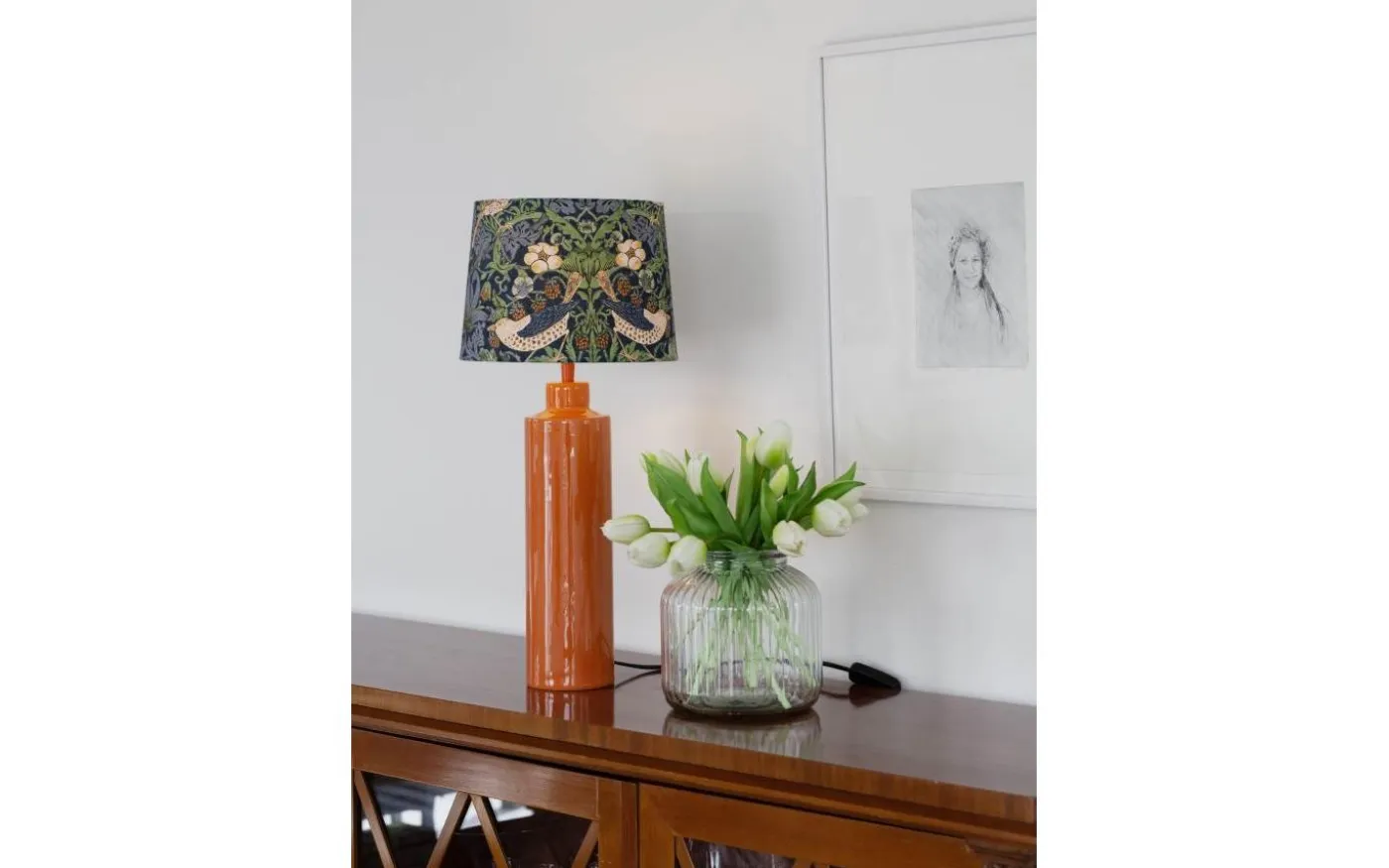 Solo Lampfot 44cm Blank Orange