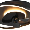 Sortland Takfläkt 50cm LED mattsvart