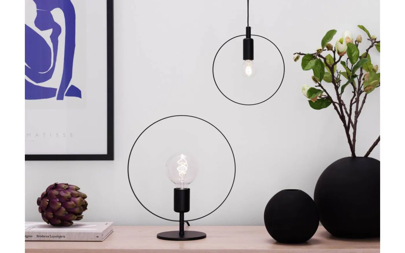 Spartan Ringo Bordslampa 35cm Svart