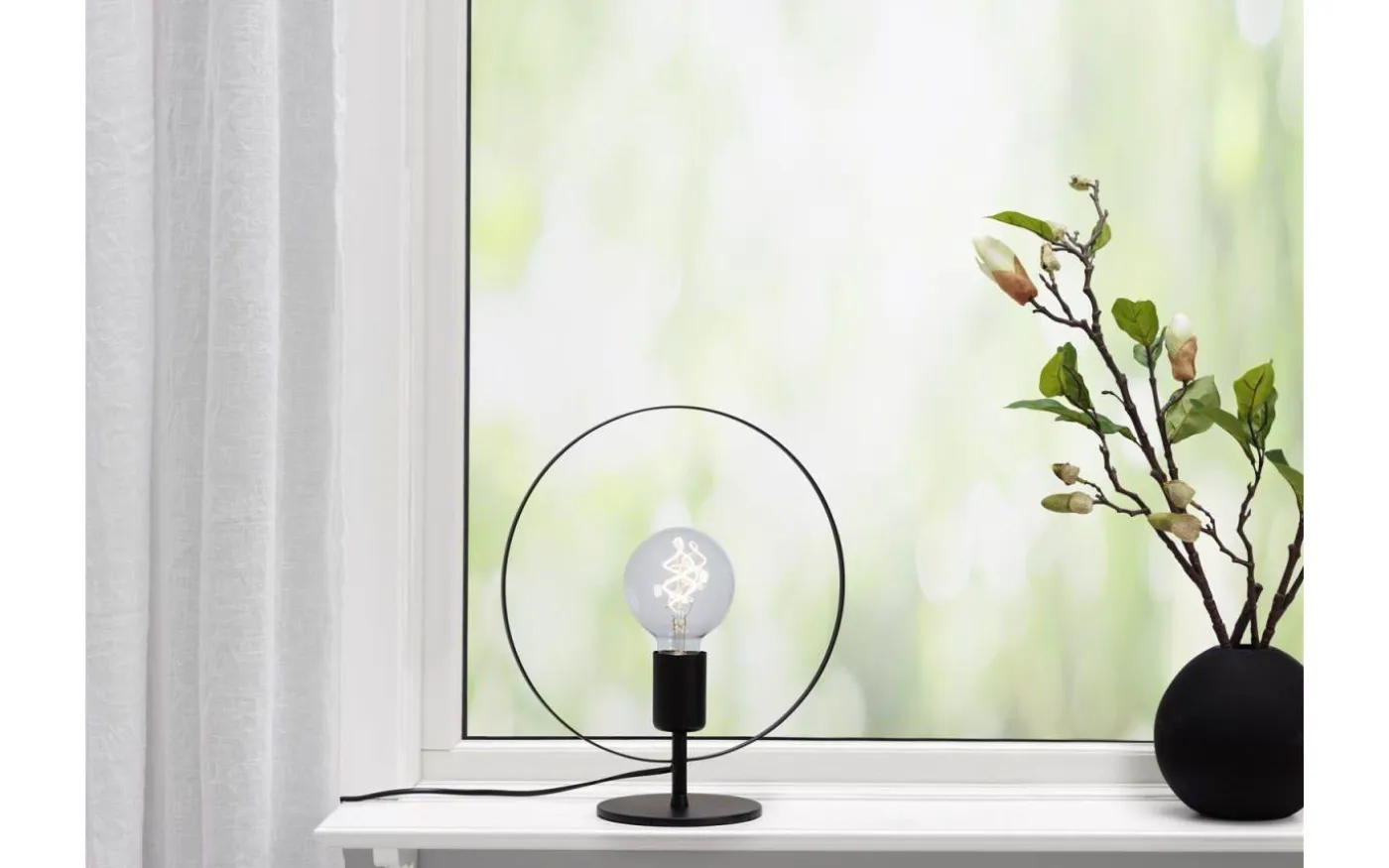 Spartan Ringo Bordslampa 35cm Svart