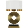 Spazio Bordslampa Mynt 53cm Vit/Guld