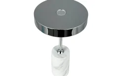 Starlight Uppladdningsbar Bordslampa 25cm LED 3000K 2W Krom/Vit Marmor