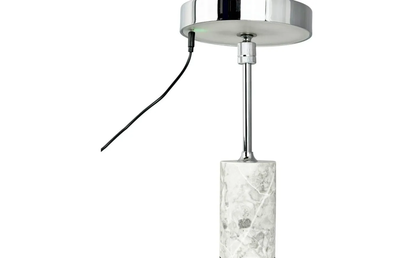Starlight Uppladdningsbar Bordslampa 25cm LED 3000K 2W Krom/Grå Marmor