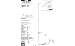 Stecco Golvlampa 160cm LED 12W 3000K Svart