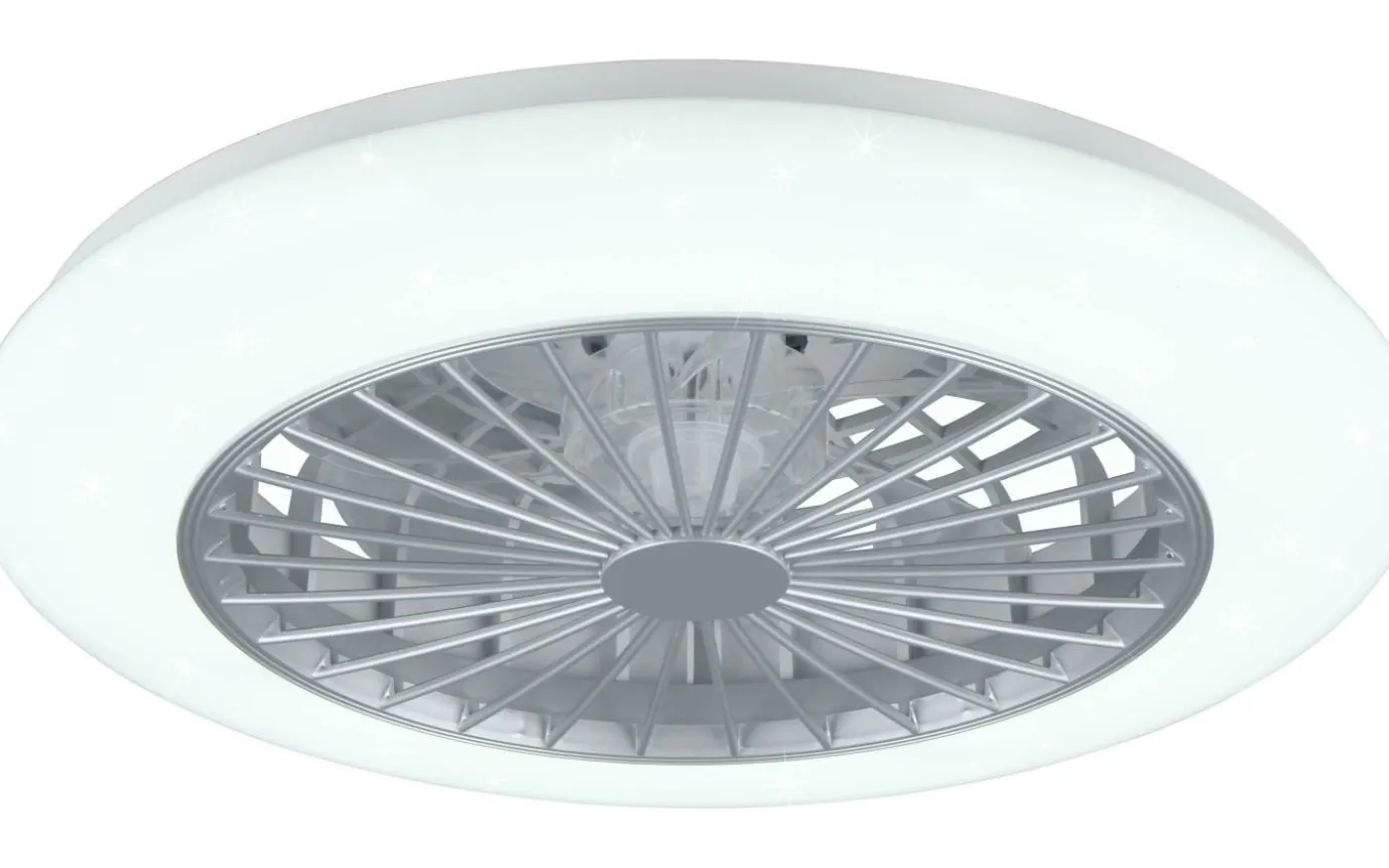 Stralsund Takfläkt 49cm LED RGBW grå stjärnljus