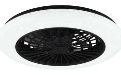 Stralsund Takfläkt 49cm LED mattsvart stjärnljus