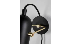 Swan Mini Vägglampa Svart/Mässing