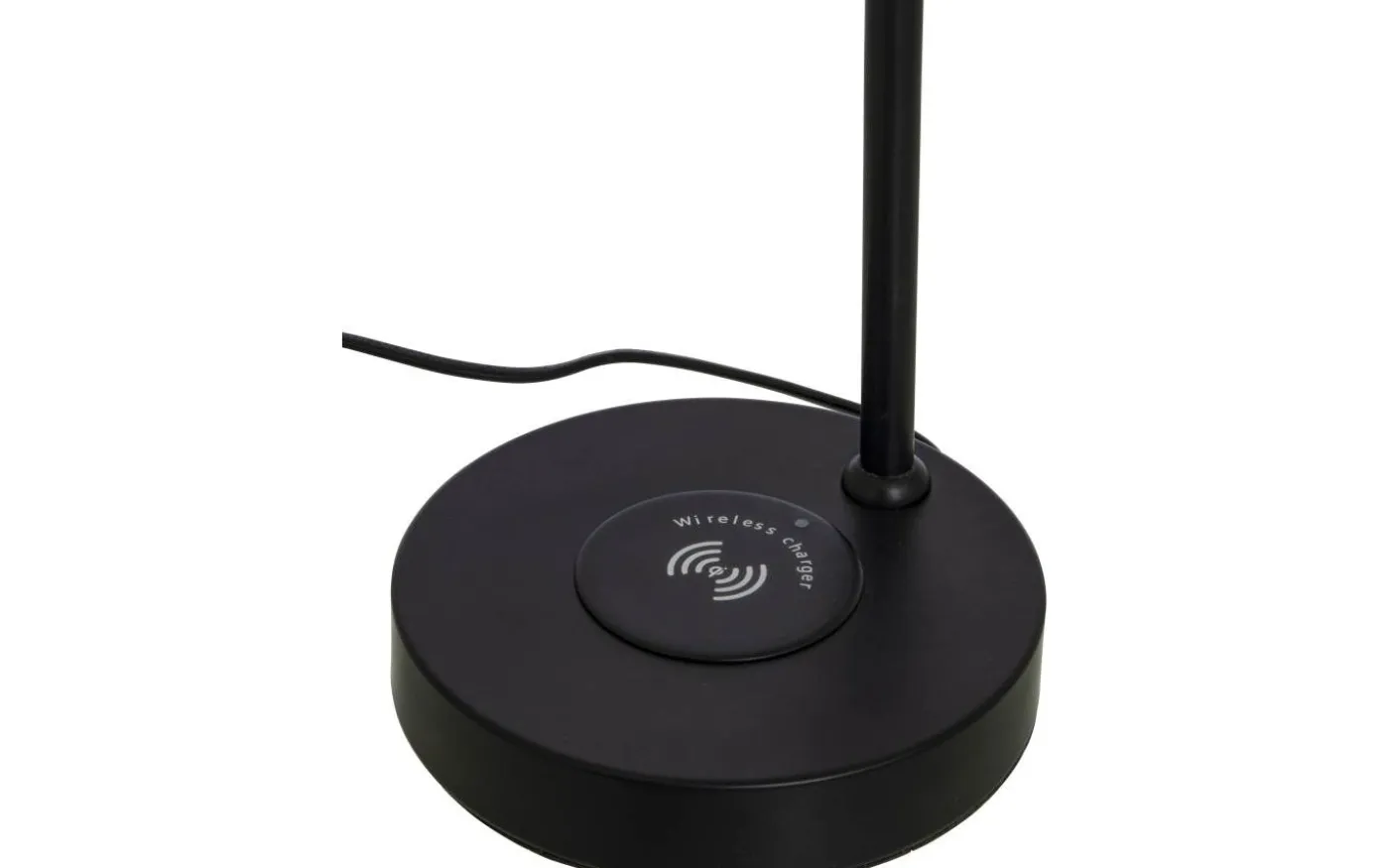 Tabela Bordslampa 52cm med Trådlös Laddning och USB Svart