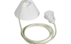 Takupphänge E27 med textilsladd 2,1m Beige