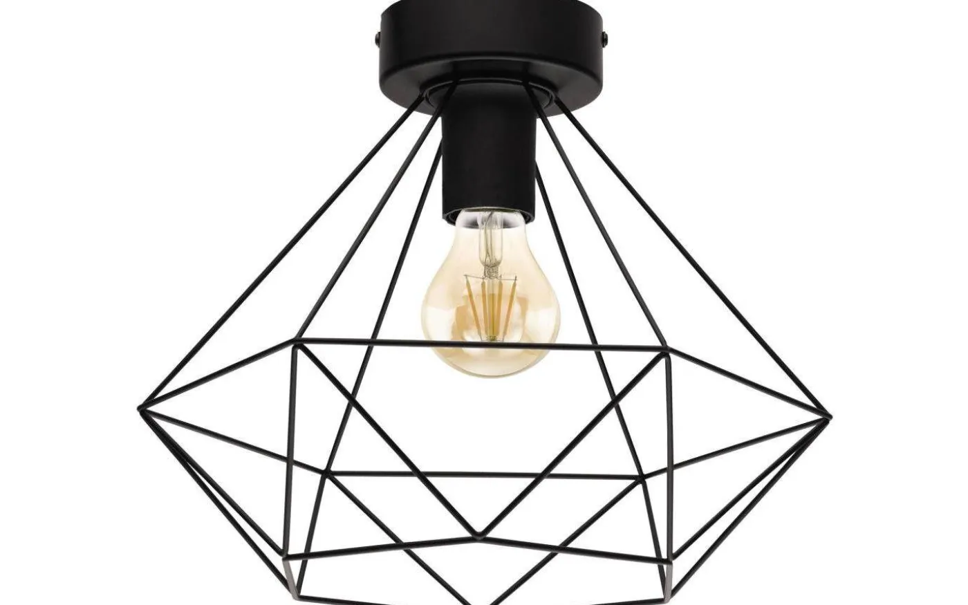 Tarbes Plafond 33cm Svart