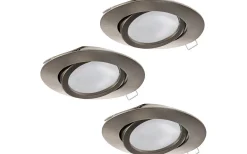 Tedo Spotlight 3-Pack GU10 LED 3000K 3x4,6W Nickel