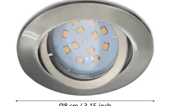 Tedo Spotlight 3-Pack GU10 LED 3000K 3x4,6W Nickel