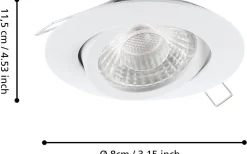 Tedo Spotlight 3-Pack 3-steg DIM GU10 LED 3000K 3x4,8W Vit
