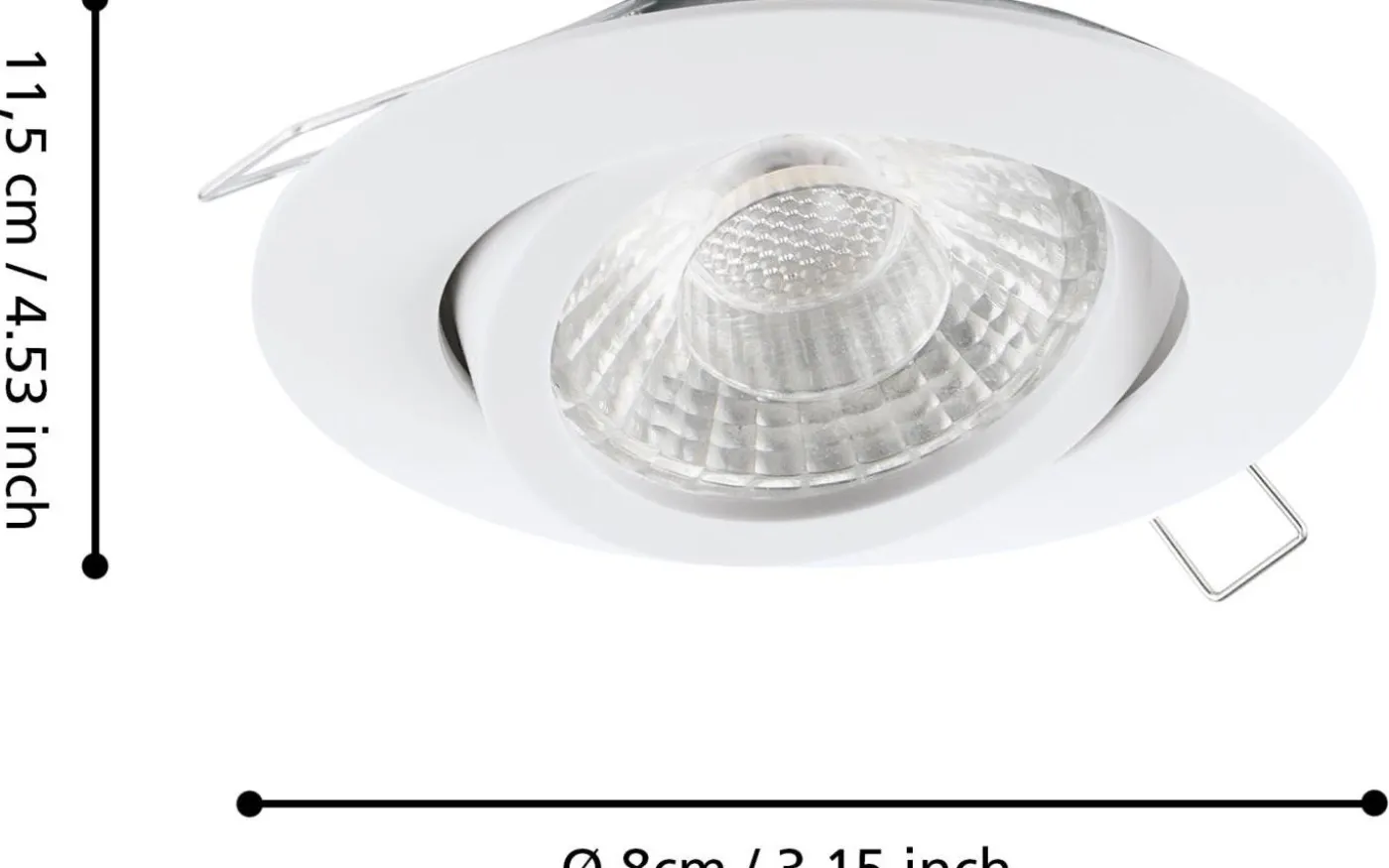 Tedo Spotlight 3-Pack 3-steg DIM GU10 LED 3000K 3x4,8W Vit